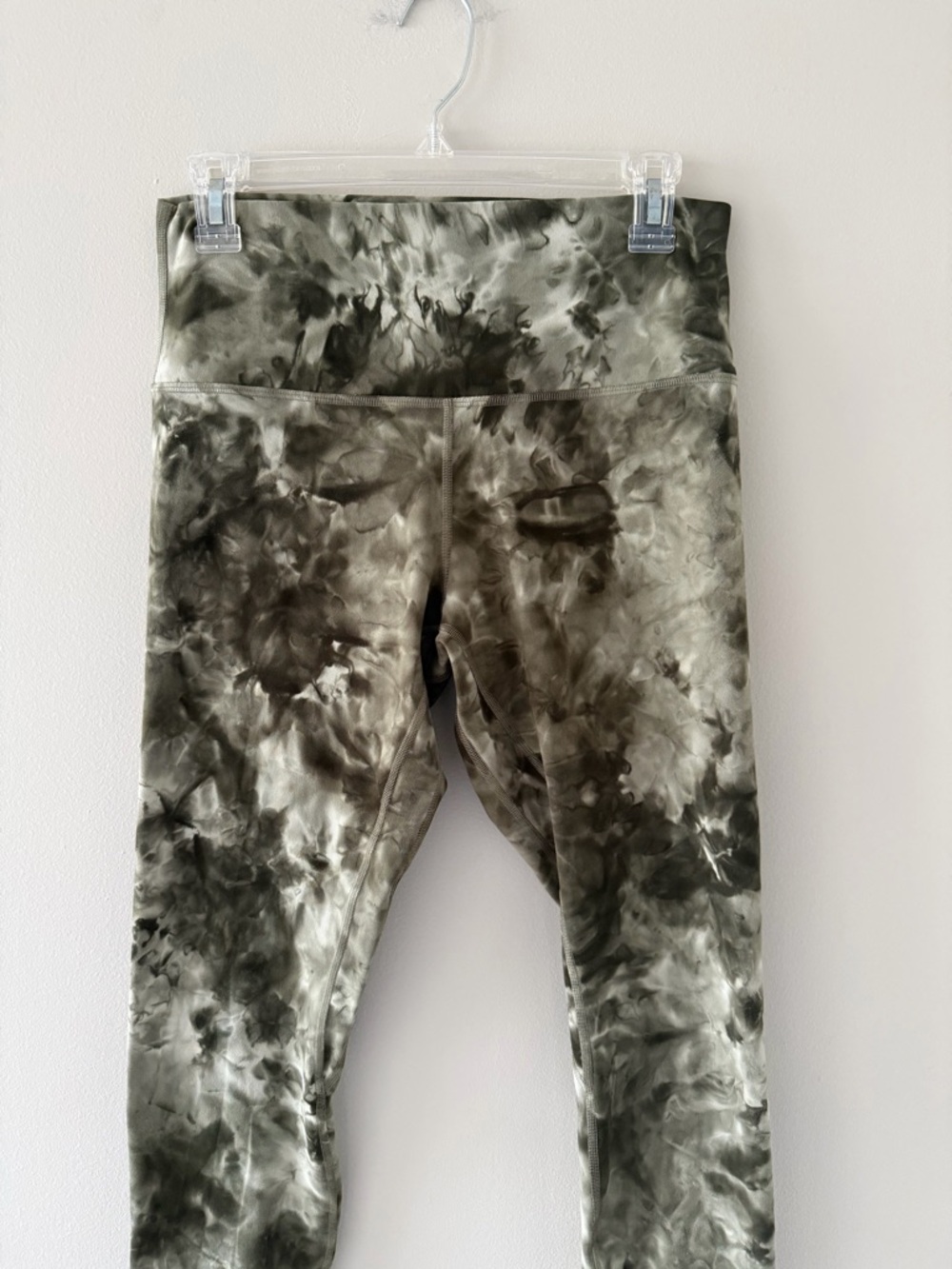 Lululemon Tie-Dye Olive Green Leggings